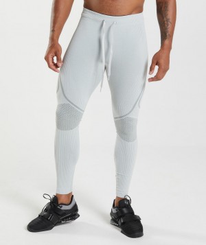 Gymshark 315 Seamless Tights Grundschicht Herren Hellgrau Grau | NMO-561704