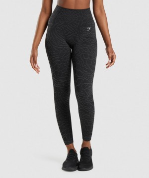 Gymshark Adapt Animal Seamless Leggings Damen Schwarz | CRW-851924