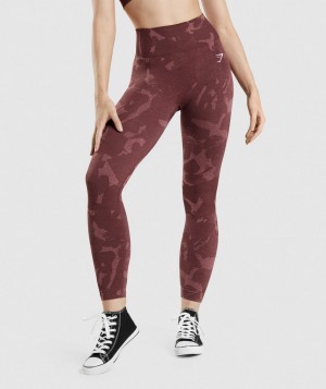 Gymshark Adapt Camo Seamless Leggings Damen Rosa Braun | TXP-127583