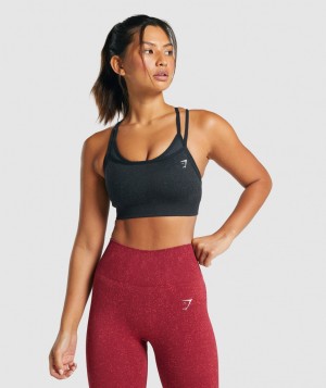 Gymshark Adapt Fleck Seamless Sport BH Damen Schwarz | USD-476308