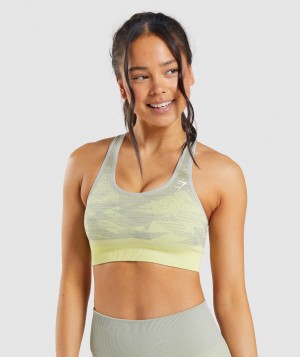 Gymshark Adapt Ombre Seamless Sport BH Damen Grau Braun Grau | DSG-670928