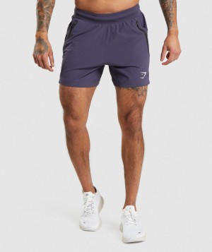 Gymshark Apex 5" Perform Kurze Hose Herren Lila | GOS-138705