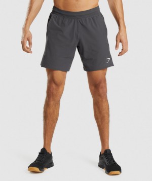 Gymshark Apex 8" Function Kurze Hose Herren Schwarz Grau | MVW-698572