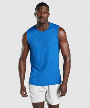 Gymshark Apex Muskelshirt Herren Blau | FIQ-432761