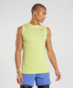 Gymshark Apex Seamless Muskelshirt Herren Grün Weiß | VBO-647510