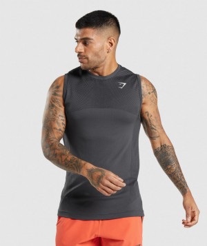 Gymshark Apex Seamless Muskelshirt Herren Schwarz Grau Schwarz | ZAF-476815
