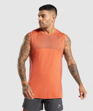 Gymshark Apex Seamless Muskelshirt Herren Orange Schwarz Grau | LIF-190435
