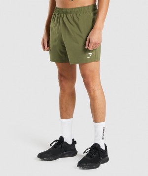 Gymshark Arrival 5" Kurze Hose Herren Dunkelgrün | YIE-042837