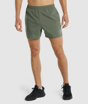 Gymshark Arrival 5" Kurze Hose Herren Grün | KXN-184569