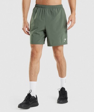 Gymshark Arrival 7" Kurze Hose Herren Grün | SEG-210953