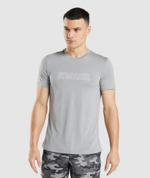 Gymshark Arrival Graphic T-Shirt Herren Grau | ESV-164385