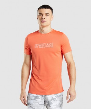 Gymshark Arrival Graphic T-Shirt Herren Orange | THV-683492