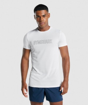 Gymshark Arrival Graphic T-Shirt Herren Weiß | NLE-183065