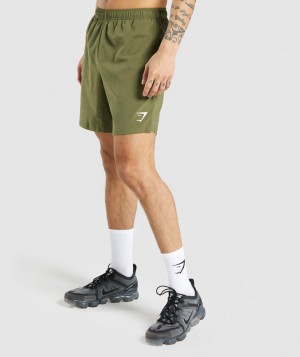 Gymshark Arrival Kurze Hose Herren Dunkelgrün | GUS-076132