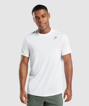 Gymshark Arrival Regular Fit T-Shirt Herren Weiß | ENM-938102