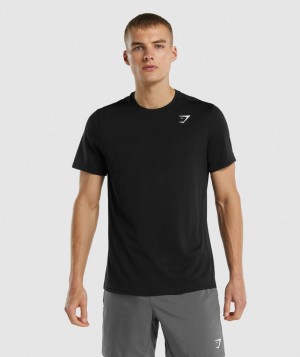 Gymshark Arrival Regular Fit T-Shirt Herren Schwarz | ETN-253906