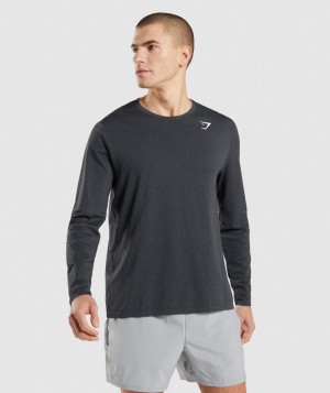 Gymshark Arrival Seamless Langarm Shirts Herren Schwarz | SHQ-249385