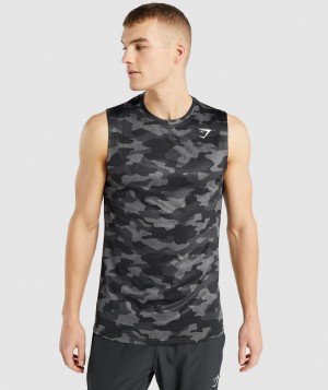 Gymshark Arrival Sleeveless Tee T-Shirt Herren Grau | SLT-450367