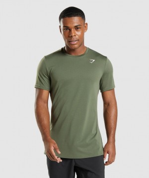 Gymshark Arrival T-Shirt Herren Olivgrün | IFX-235198