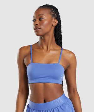 Gymshark Bandeau Sport BH Damen Blau | KOF-809642