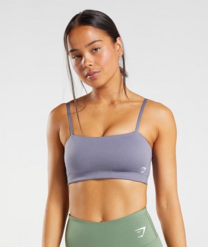 Gymshark Bandeau Sport BH Damen Lila | DQC-578493