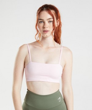 Gymshark Bandeau Sport BH Damen Rosa | JYR-627581