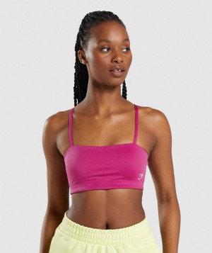 Gymshark Bandeau Sport BH Damen Rosa | PKC-507826