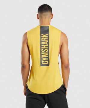 Gymshark Bold Arm Muskelshirt Herren Gelb | DBS-478139