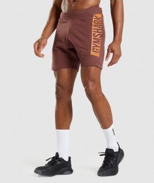 Gymshark Bold Kurze Hose Herren Rosa Braun | QFZ-098173