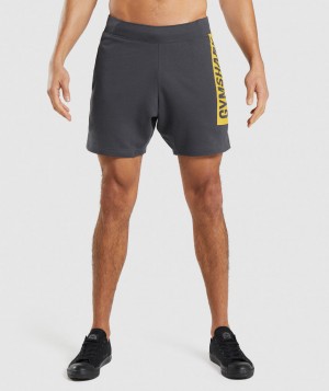 Gymshark Bold Kurze Hose Herren Schwarz Grau | XTD-096253