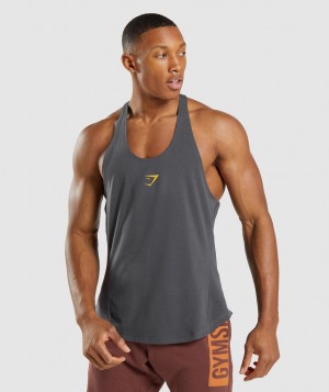 Gymshark Bold Stringer Herren Schwarz Grau | NJU-872453