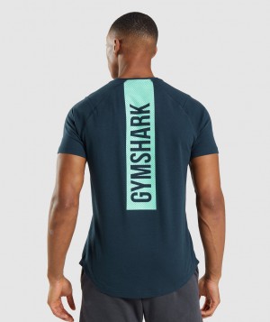 Gymshark Bold T-Shirt Herren Navy | AKV-687150