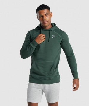Gymshark Crest Hoodie Herren Dunkelgrün | NTR-704158