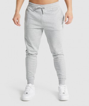 Gymshark Crest Jogginghose Herren Hellgrau | FQM-350142