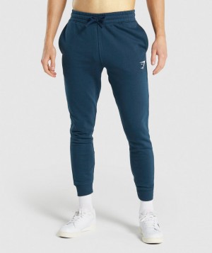 Gymshark Crest Jogginghose Herren Navy | SAP-423689