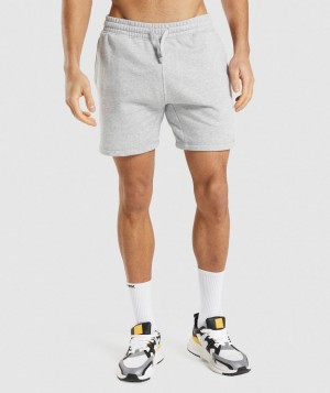 Gymshark Crest Kurze Hose Herren Hellgrau | OGW-419876