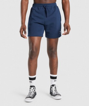 Gymshark Crest Kurze Hose Herren Navy | CLU-087945