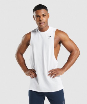 Gymshark Critical 2.0 Arm Fallen Herren Weiß | BXF-157628