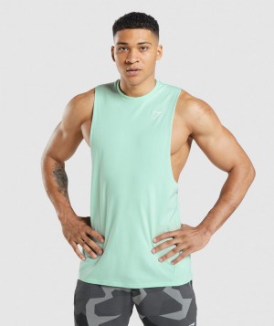 Gymshark Critical Arm Muskelshirt Herren Blau | VXF-215467