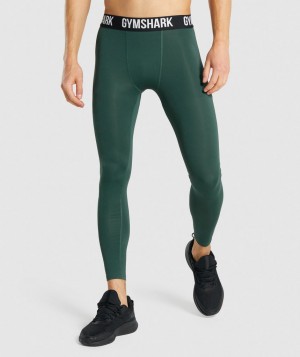 Gymshark Element Grundschicht Herren Dunkelgrün | QWC-368912