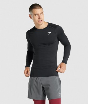 Gymshark Element Grundschicht Herren Schwarz | IJD-173540