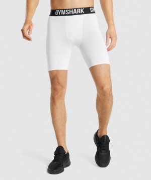 Gymshark Element Grundschicht Herren Weiß | PHI-605139