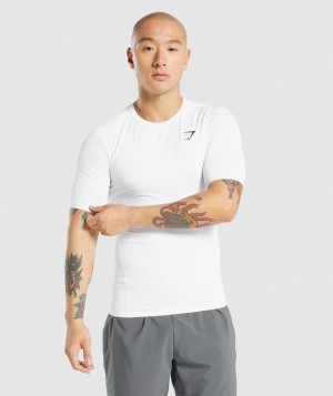 Gymshark Element Grundschicht Herren Weiß | FBL-195432