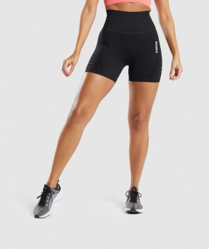 Gymshark Energy Seamless Kurze Hose Damen Schwarz | LPT-598760
