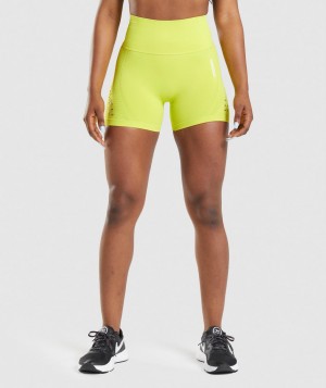Gymshark Energy Seamless Kurze Hose Damen Gelb | JNF-730581