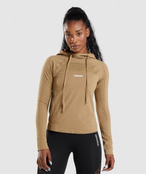Gymshark Energy Seamless Pullover Damen Braun | JDH-283791