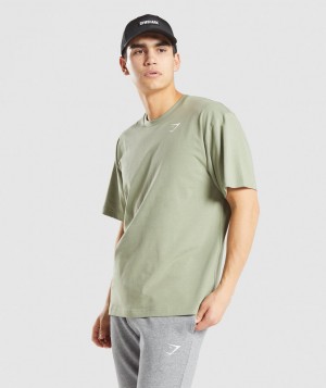 Gymshark Essential Oversized T-Shirt Herren Hellgrün | MEG-826703