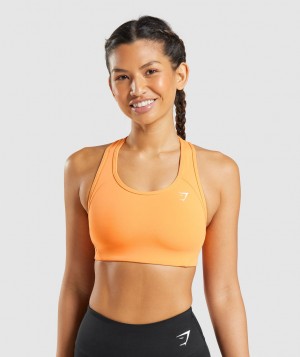 Gymshark Essential Racer Back Sport BH Damen Aprikose Orange | VNC-239781