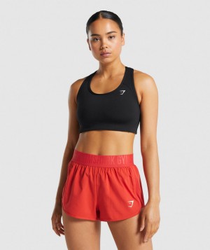 Gymshark Essential Racer Back Sport BH Damen Schwarz | GUF-326954