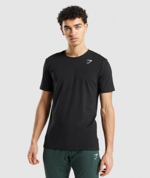 Gymshark Essential T-Shirt Herren Schwarz | UDA-520964